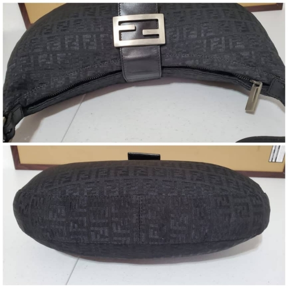 FENDI Zucchino Hobo Shoulder Bag - Picture 9 of 12